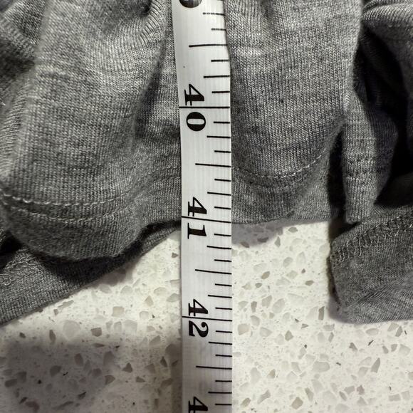 Gray Modal Maxi Skirt XL Soft Stretch Foldover Waist Soft Stretch Boho Louge - Picture 6 of 6